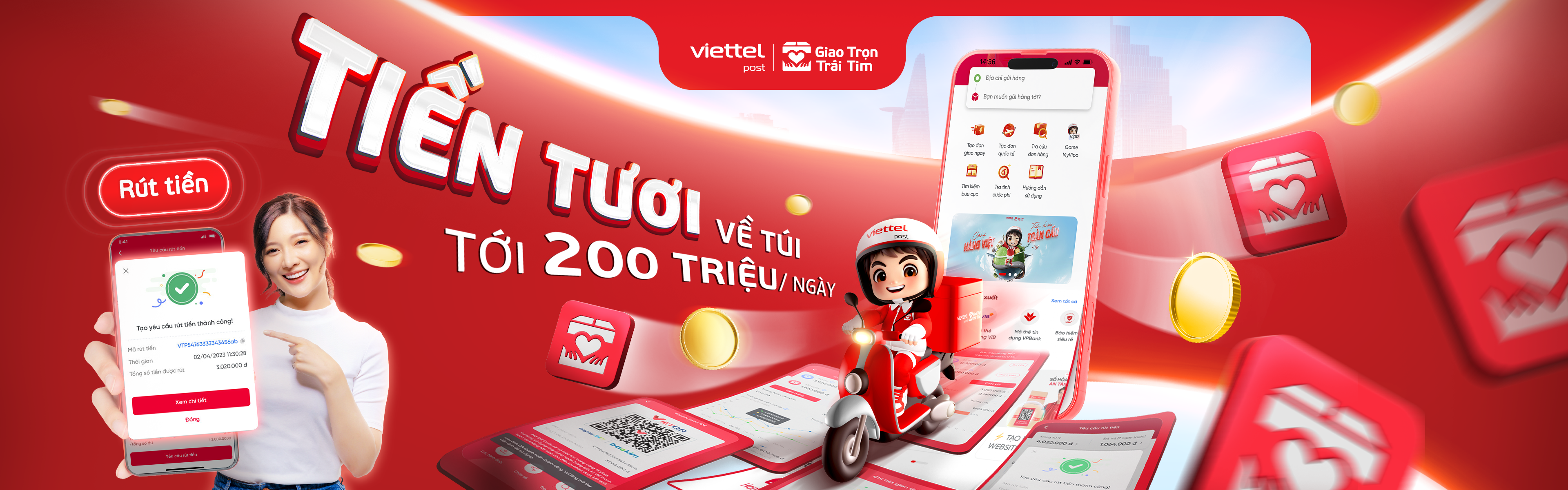 Đảm bảo DÒNG TIỀN VỚI TÍNH NẲNG RÚT TIỀN COD TỪ VIETTEL POST