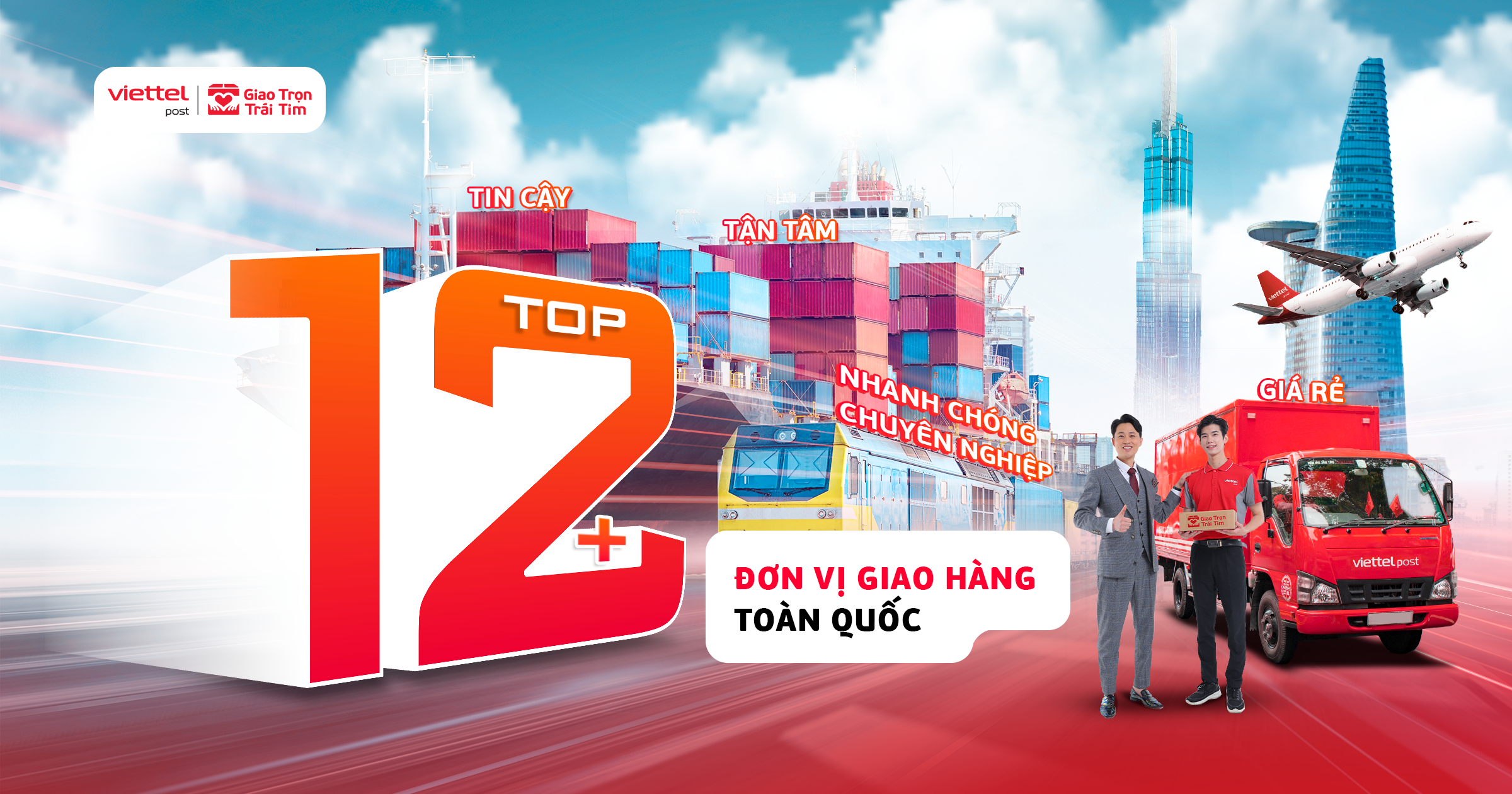 top 12 đơn vị giao hàng toàn quốc