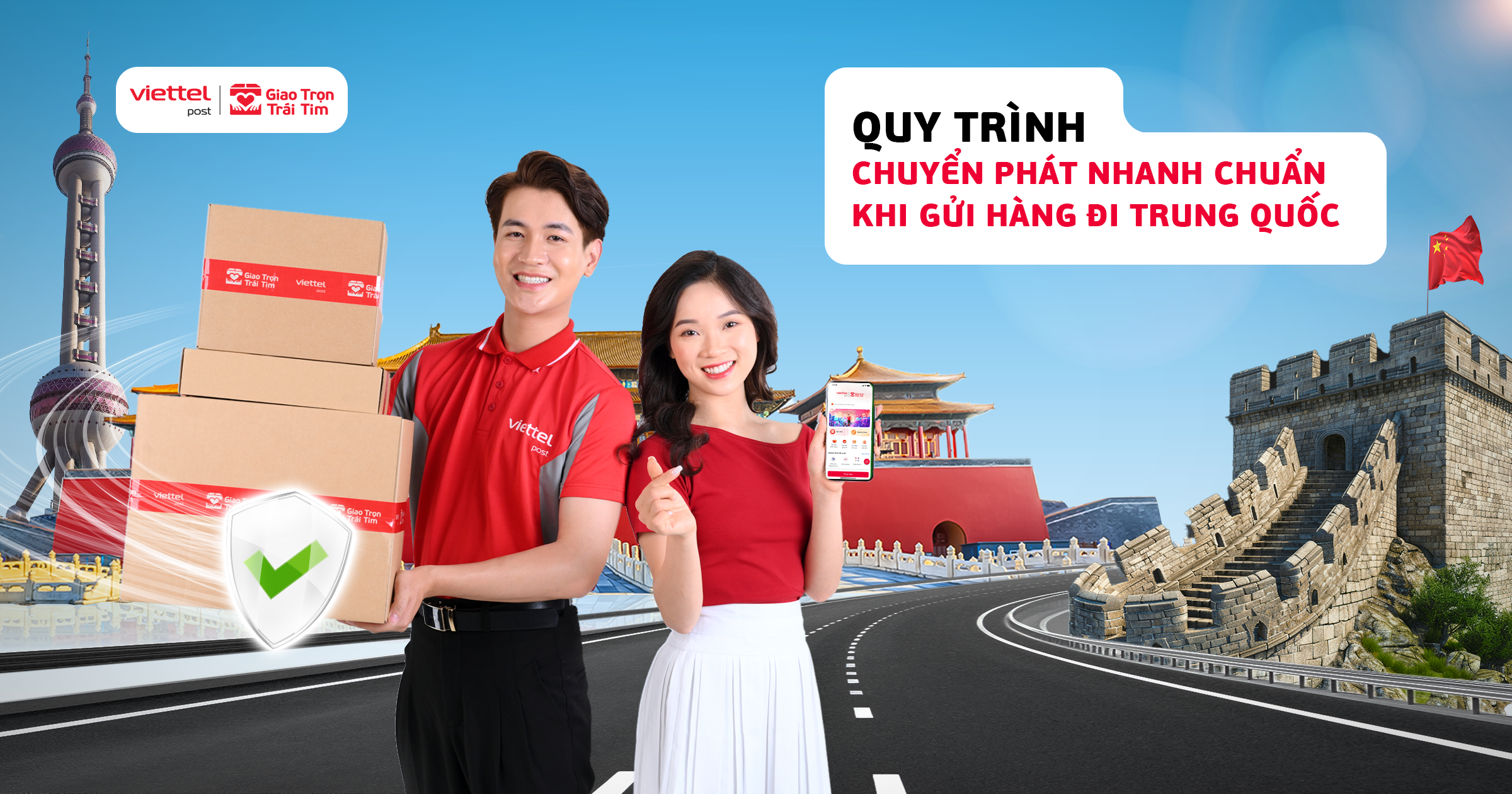 quy trình chuyển phát nhanh đi Trung Quốc