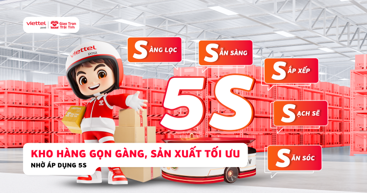 áp dụng sắp xếp kho hàng theo 5S