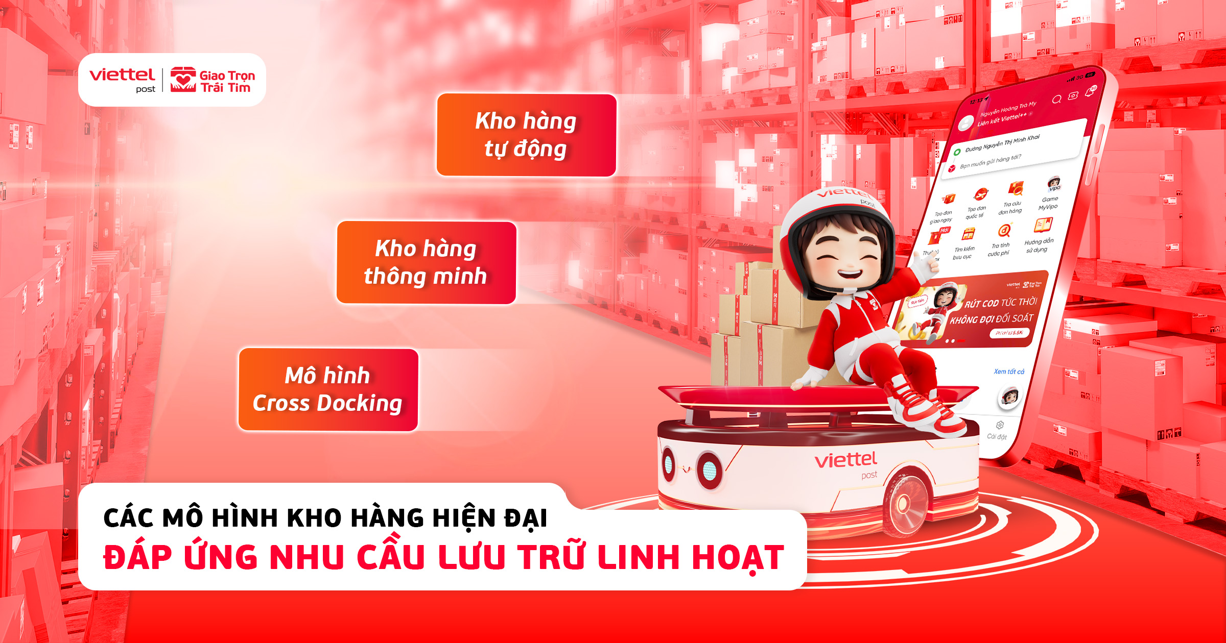 Các mô hình kho hàng hiện đại