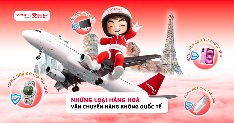 Những loại hàng hoá phù hợp cho vận chuyển hàng không