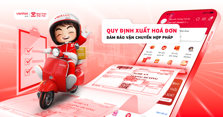 những quy định về xuất hoá đơn ship hàng