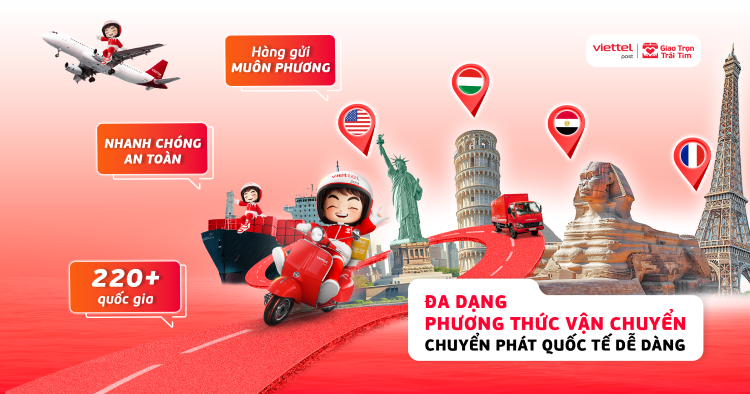 các phương thức vận chuyển hàng hoá quốc tế