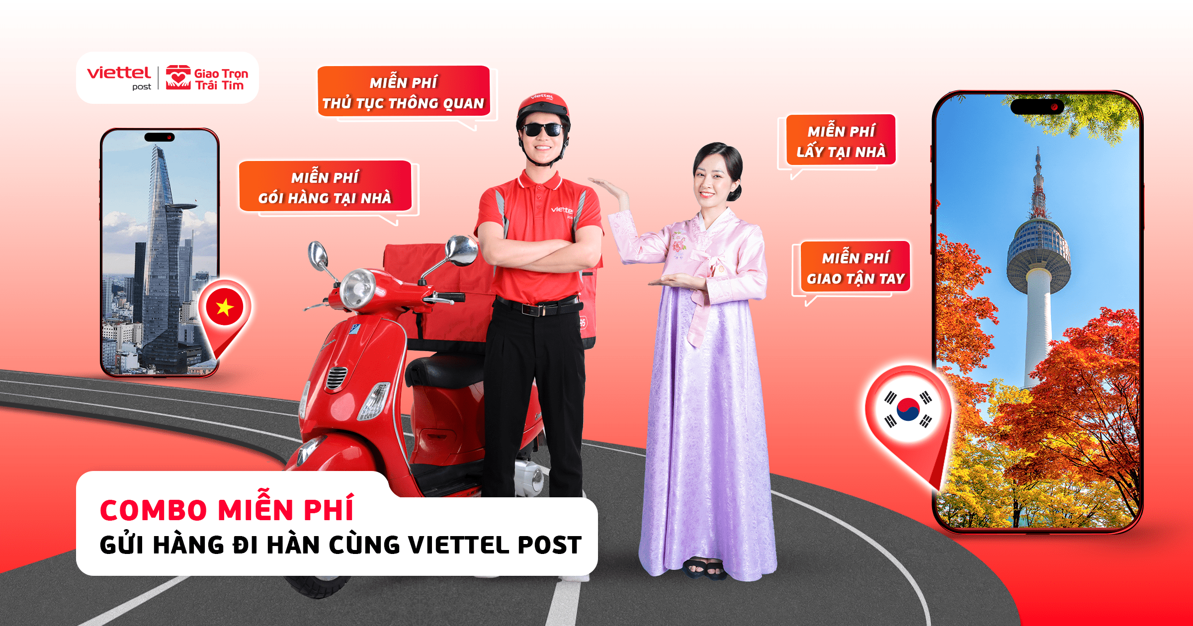 Chuyển phát hàng hoá đi Hàn Quốc nhanh chóng, an toàn, tiết kiệm tại Viettel Post