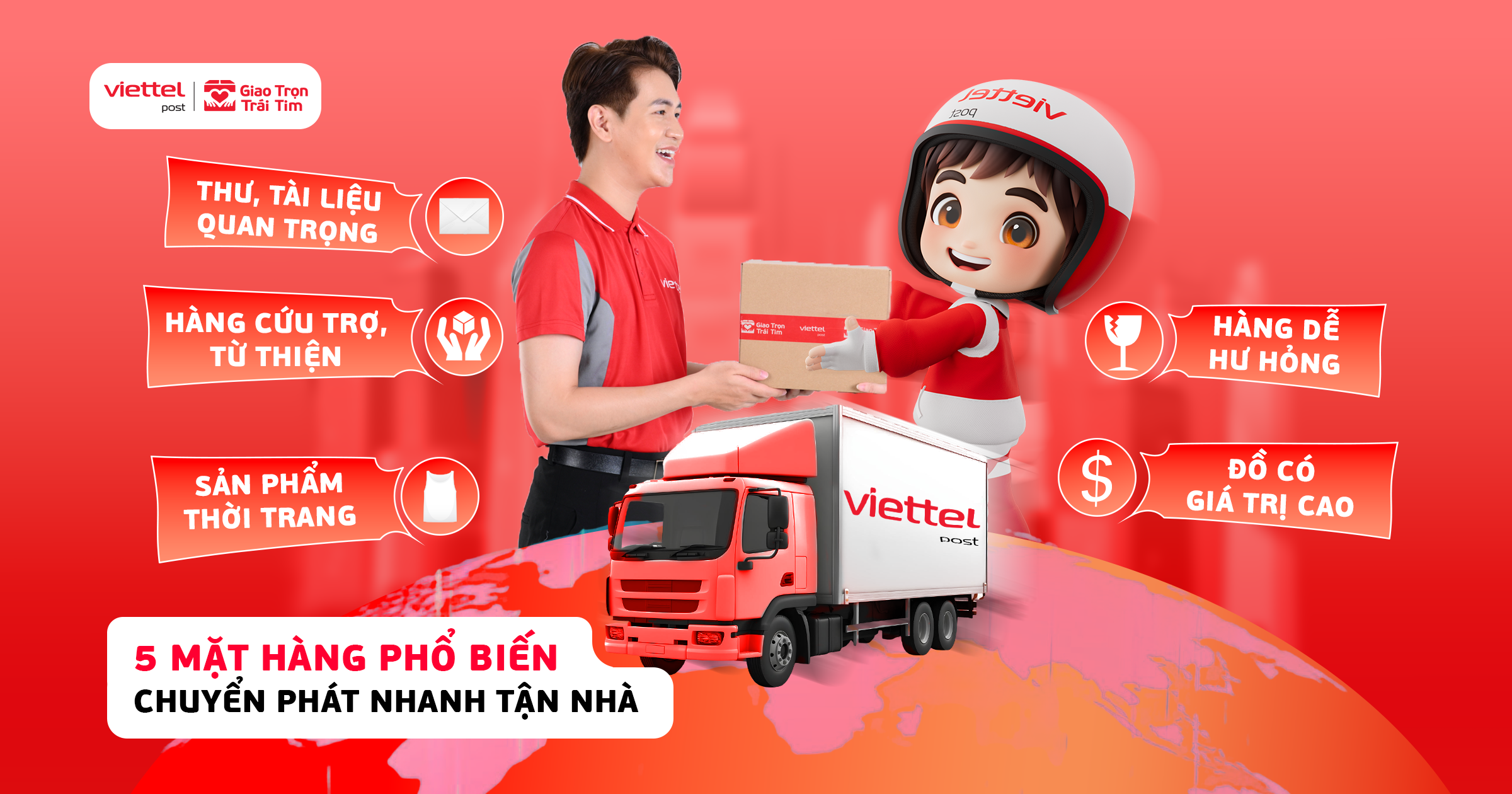 Mặt hàng chuyển phát nhanh tận nhà 