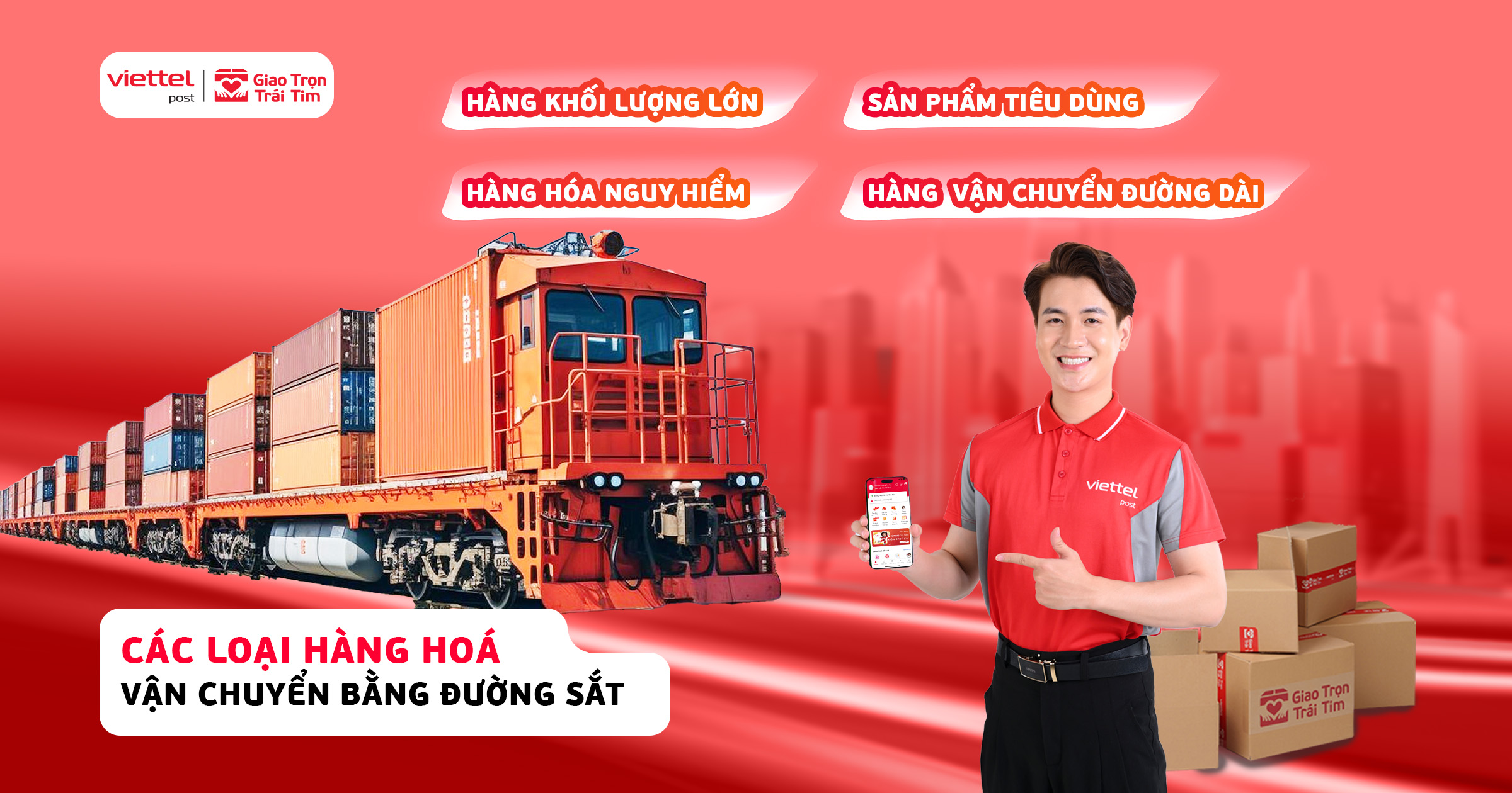 Mặt hàng được vận chuyển bằng đường sắt