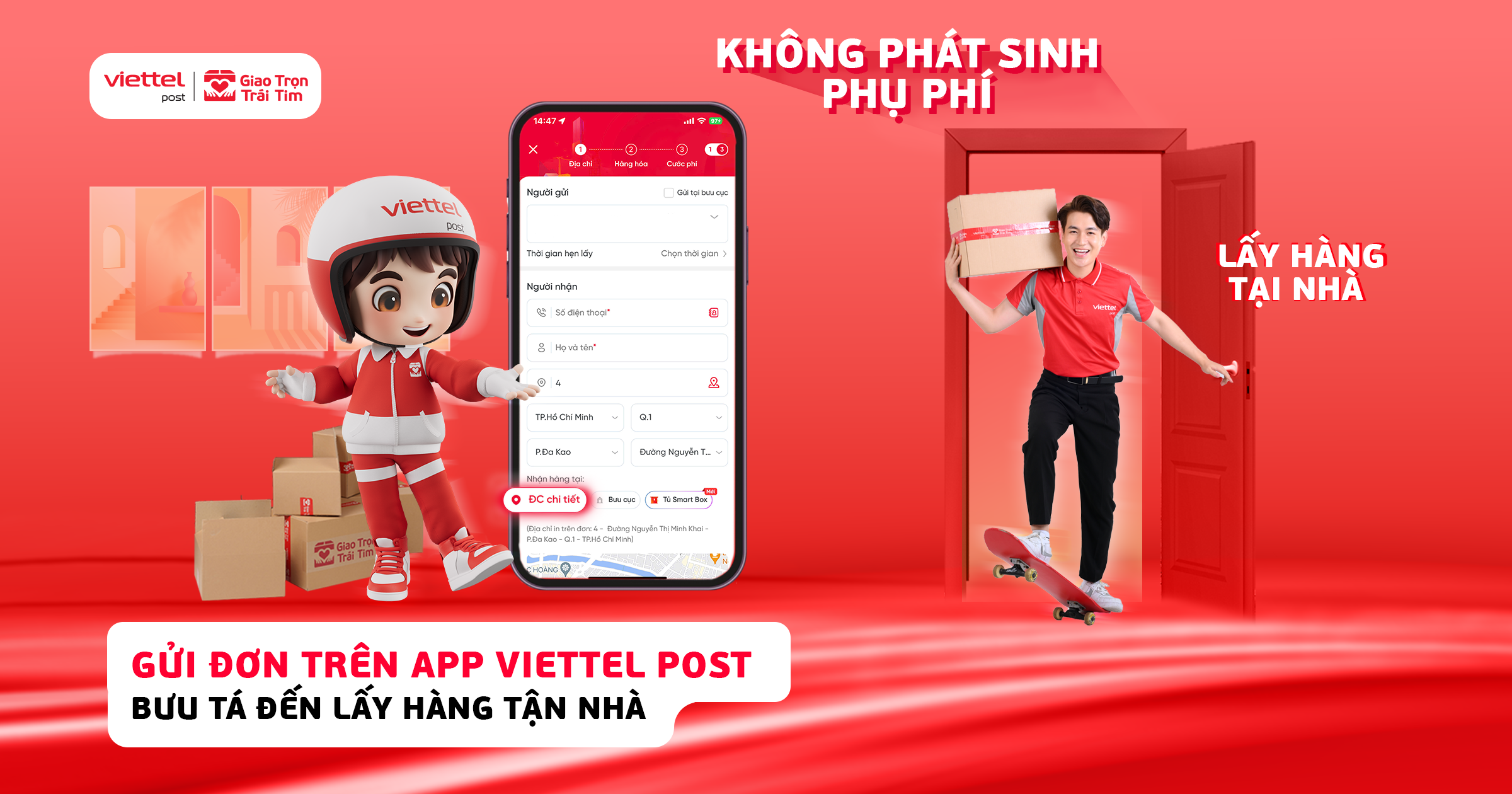 Cách để bưu tá Viettel Post đến lấy hàng tận nhà 