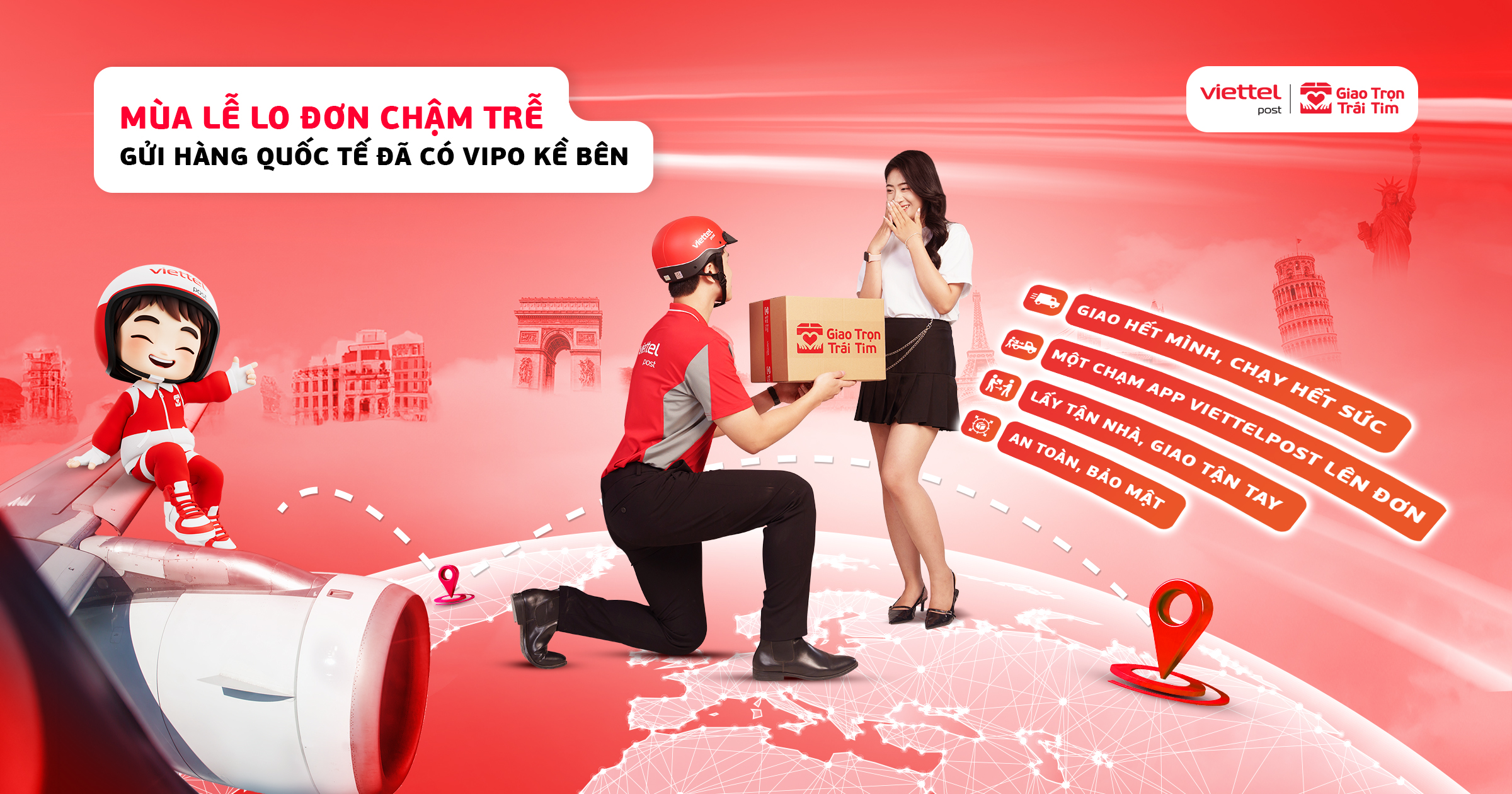 Chuyển phát quốc tế Viettel Post mùa lễ