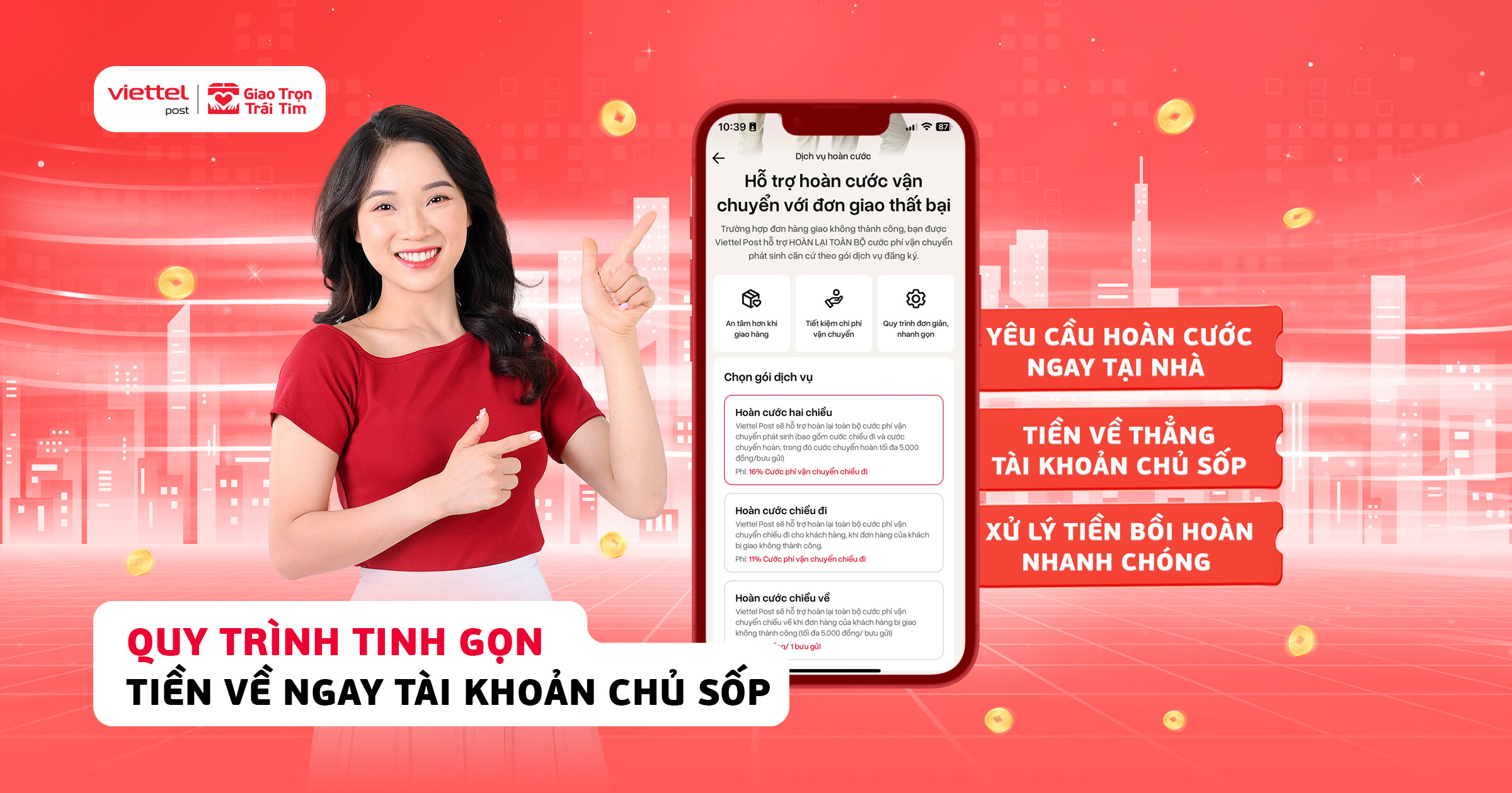 Hướng dẫn hoàn cước Viettel Post