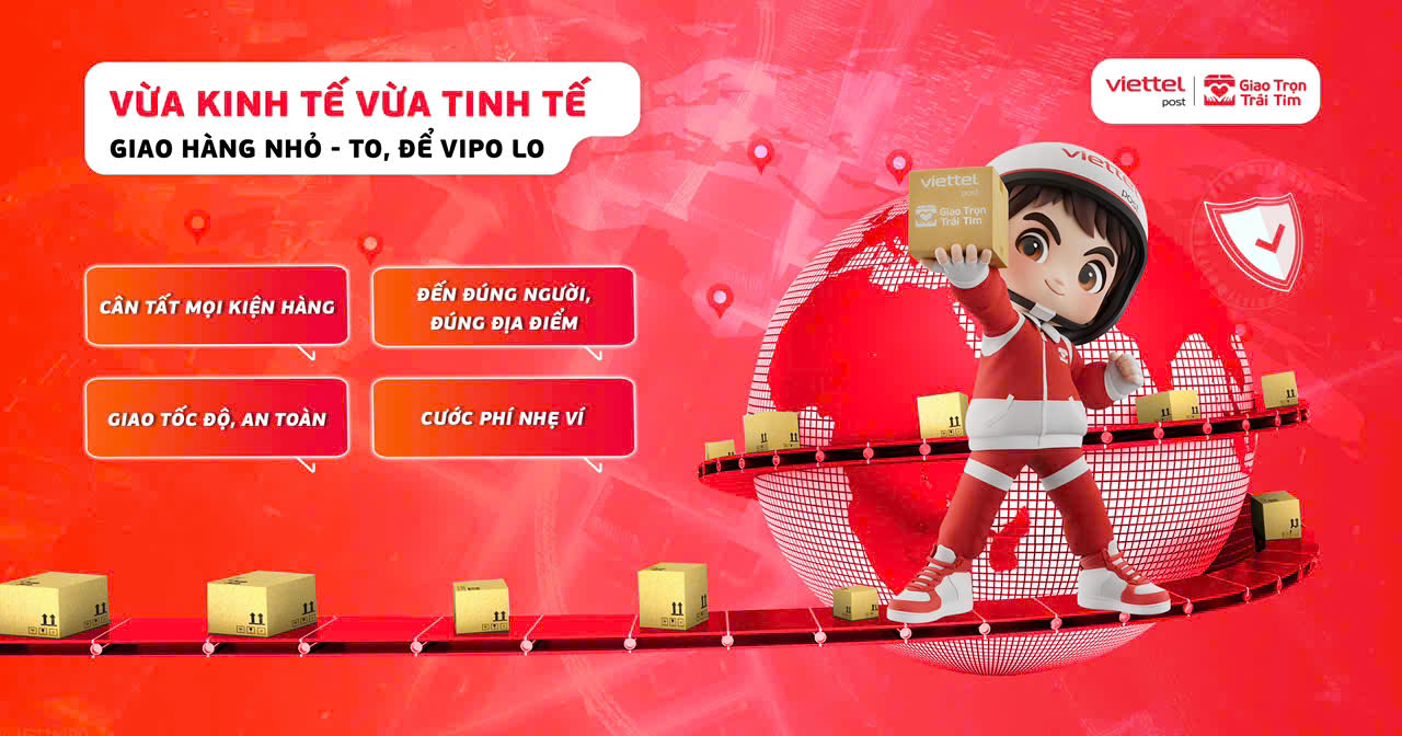 Viettel Post giao mọi kiện hàng 